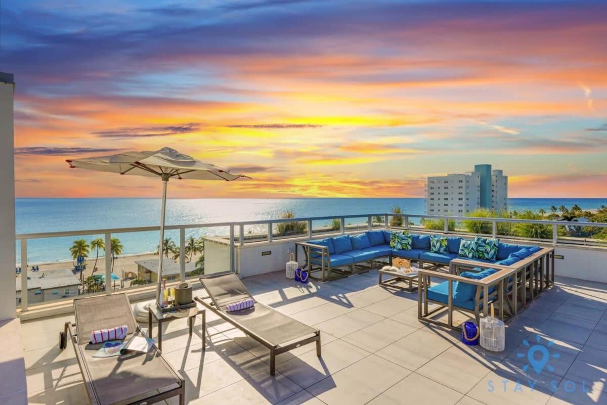 Best Stay - Rooftop Pool - Hollywood Beach Board - Walk Extérieur photo