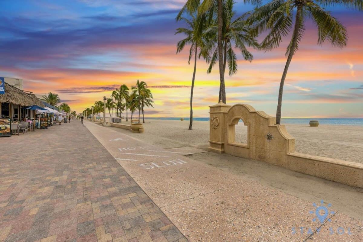 Best Stay - Rooftop Pool - Hollywood Beach Board - Walk Extérieur photo